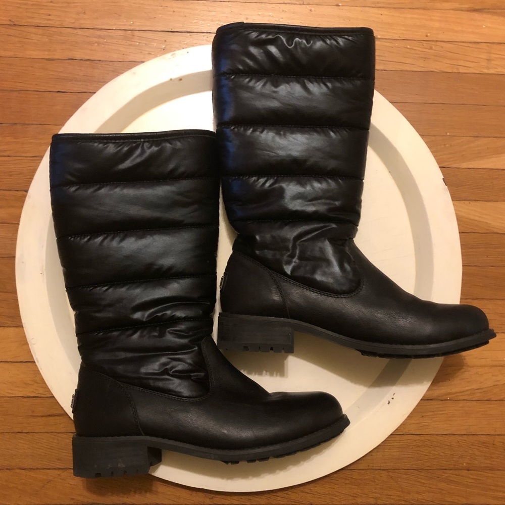 Women’s Leather Motorcycle Style Boots Pre-Owned Size 8